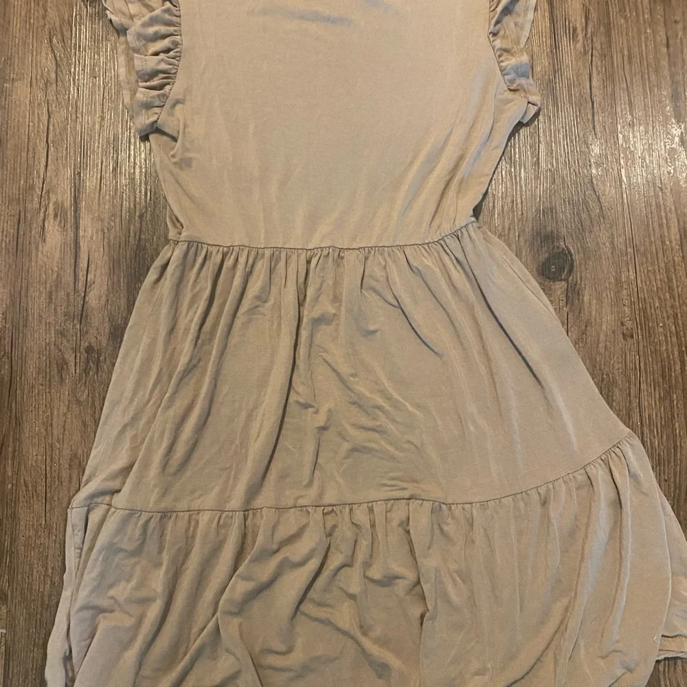 Olivia Rae Tan Ruffled Tiered Sundress